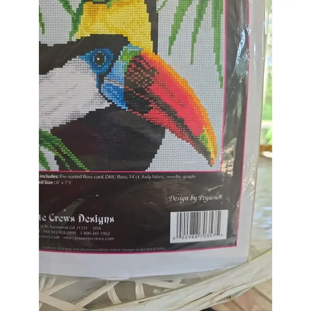 Jeanette Crews Presents Two Toucans Counted Cross Stitch Kit 8